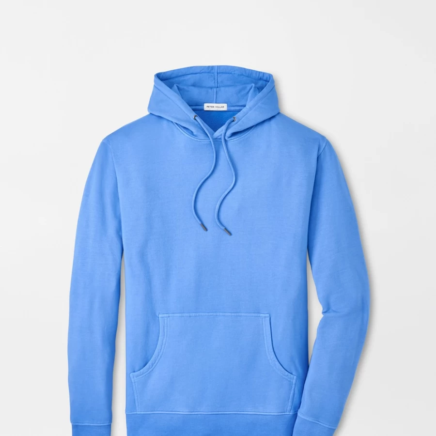 Peter Millar Men's Lava Wash Garment Dyed Hoodie - Premium Distressed Cotton Sweatshirt