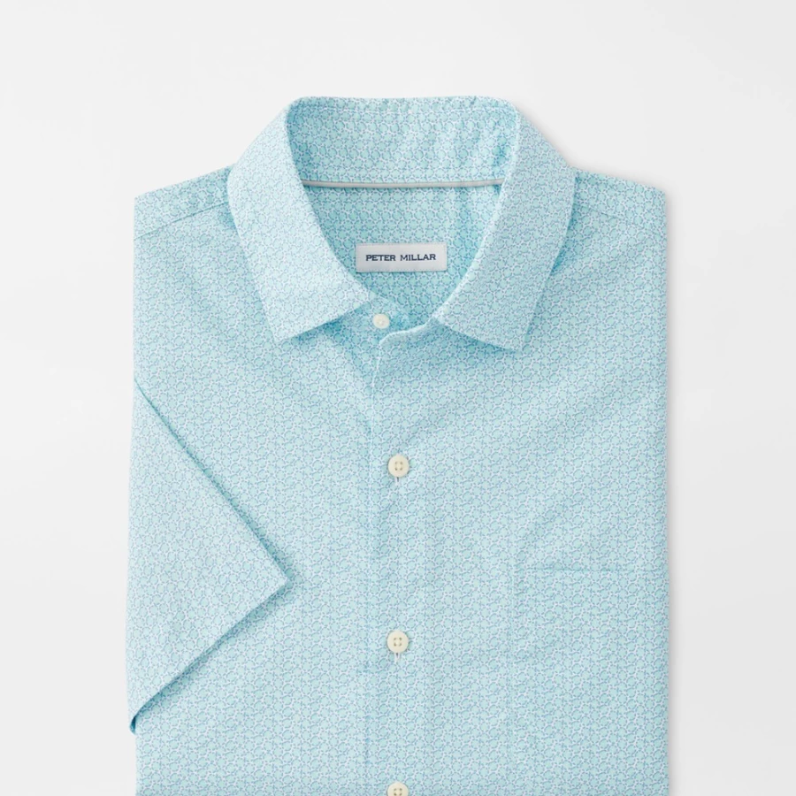 Peter Millar Men's Summer Slice Performance Sport Shirt - Stretch Cotton Comfort Fit