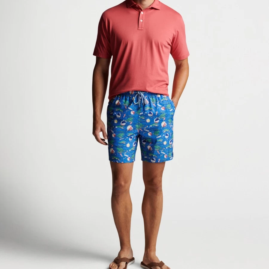 Peter Millar Men's Golf Gator Gimme Swim Trunks for Men Quick-Dry Comfort