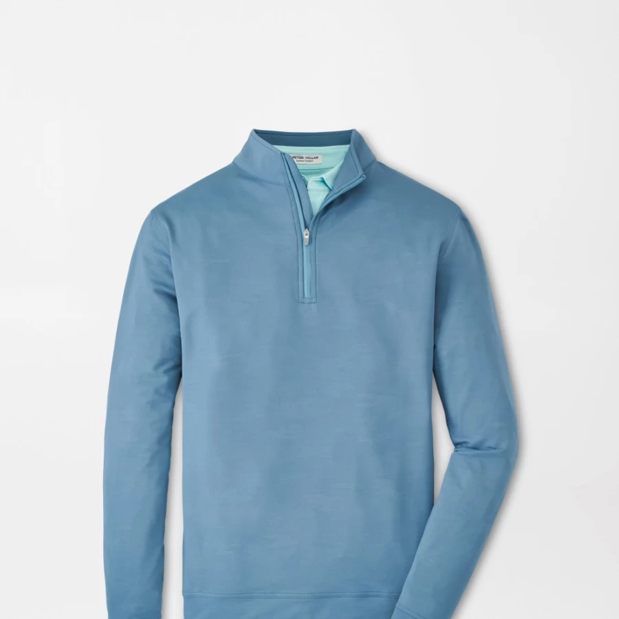 Peter Millar Men's Perth Camo Performance Quarter-Zip Pullover