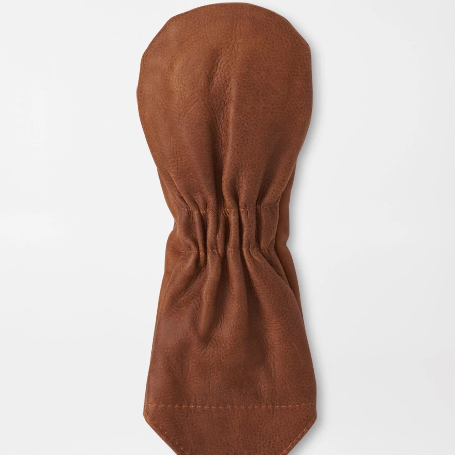 Peter Millar Women's Vintage Patch Fairway Wood Headcover - Distressed Leather Golf Club Cover