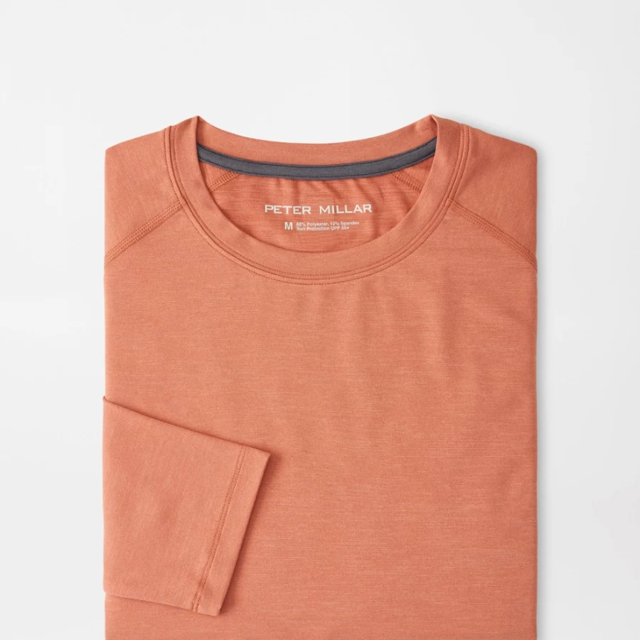 Peter Millar Men's Aurora Performance Long-Sleeve T-Shirt for Active Wear