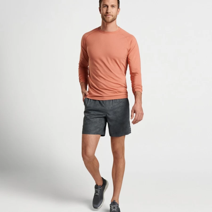 Peter Millar Men's Aurora Performance Long-Sleeve T-Shirt for Active Wear