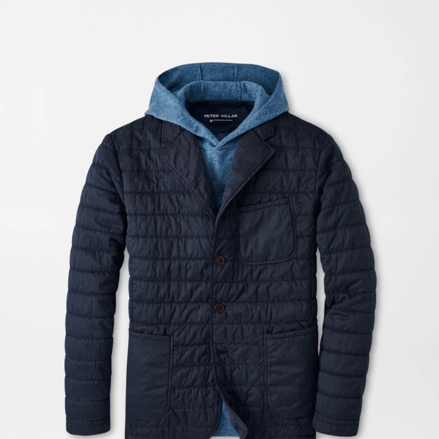 Peter Millar Men's Greenwich Garment-Dyed Quilted Blazer Jacket