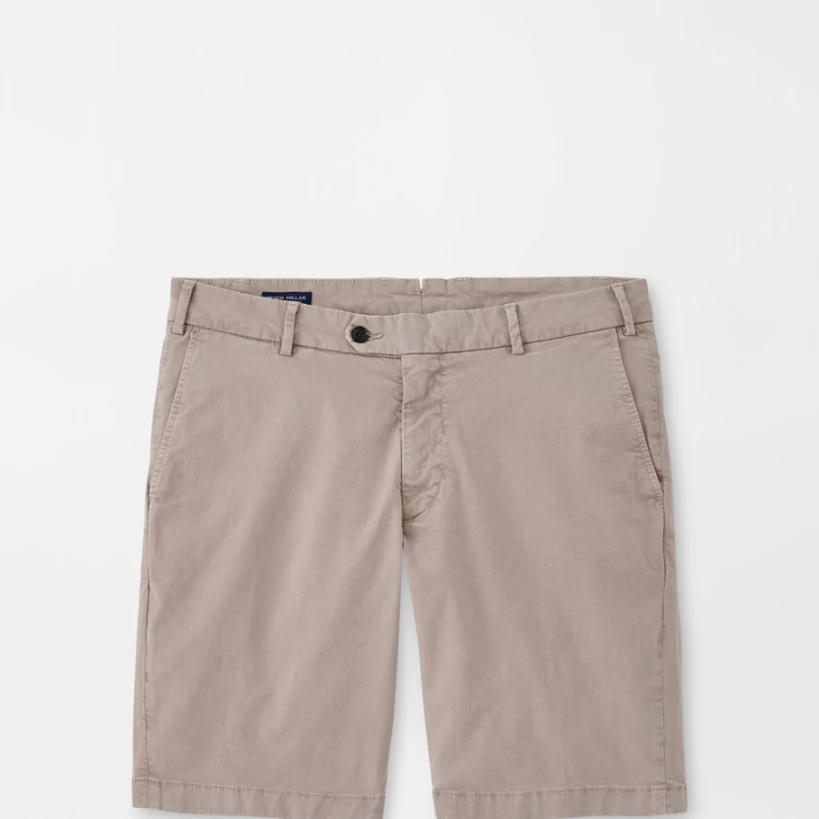 Peter Millar Men's Concorde Garment-Dyed Shorts – Premium Washed Cotton Casual Shorts