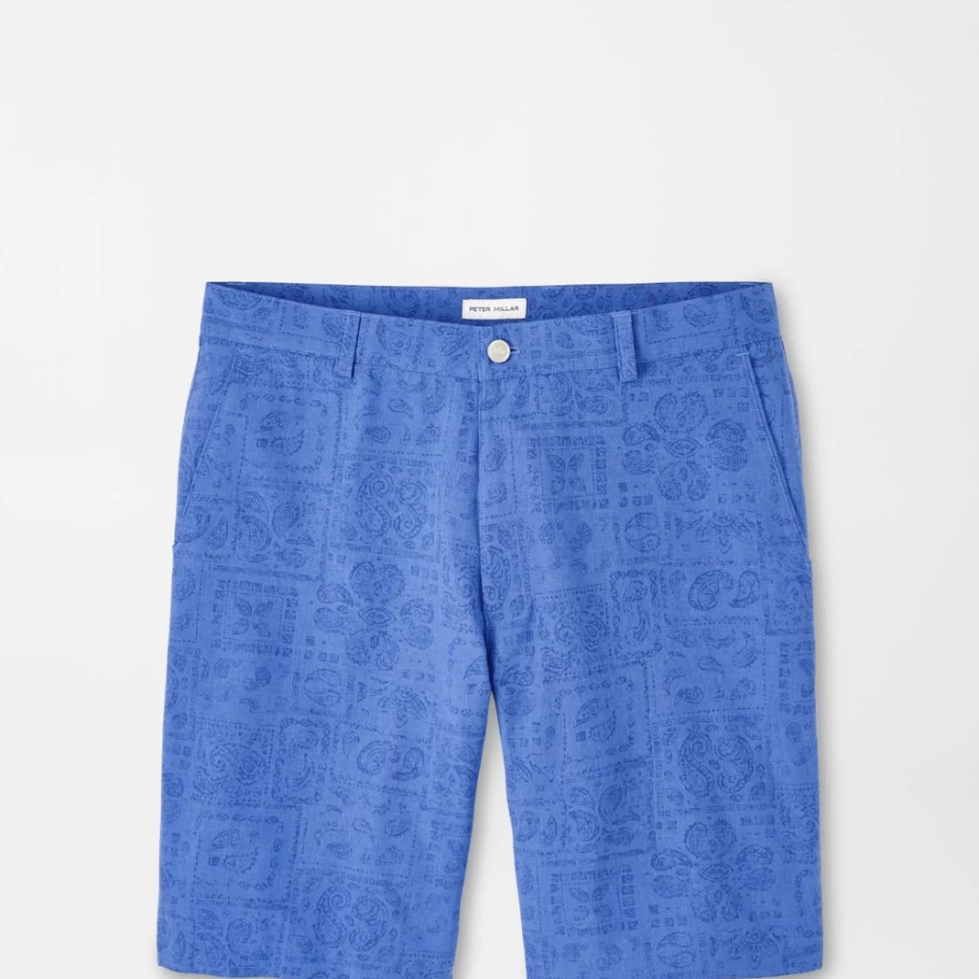 Peter Millar Men's Shackleford Delos Paisley Performance Hybrid Shorts
