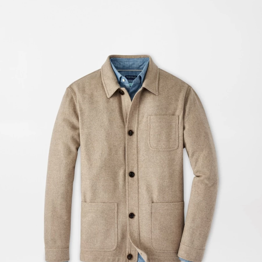 Peter Millar Men's Artisan Crafted Cashmere Chore Coat – Premium Handmade Luxury Jacket