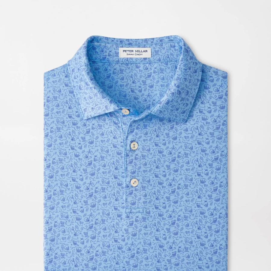 Women's Performance Jersey Polo by Peter Millar - Double Transfused Technology for Enhanced Comfort