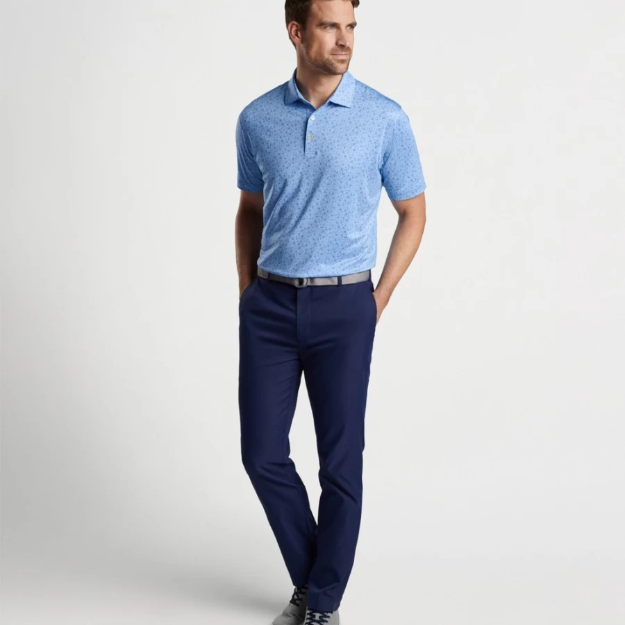 Women's Performance Jersey Polo by Peter Millar - Double Transfused Technology for Enhanced Comfort
