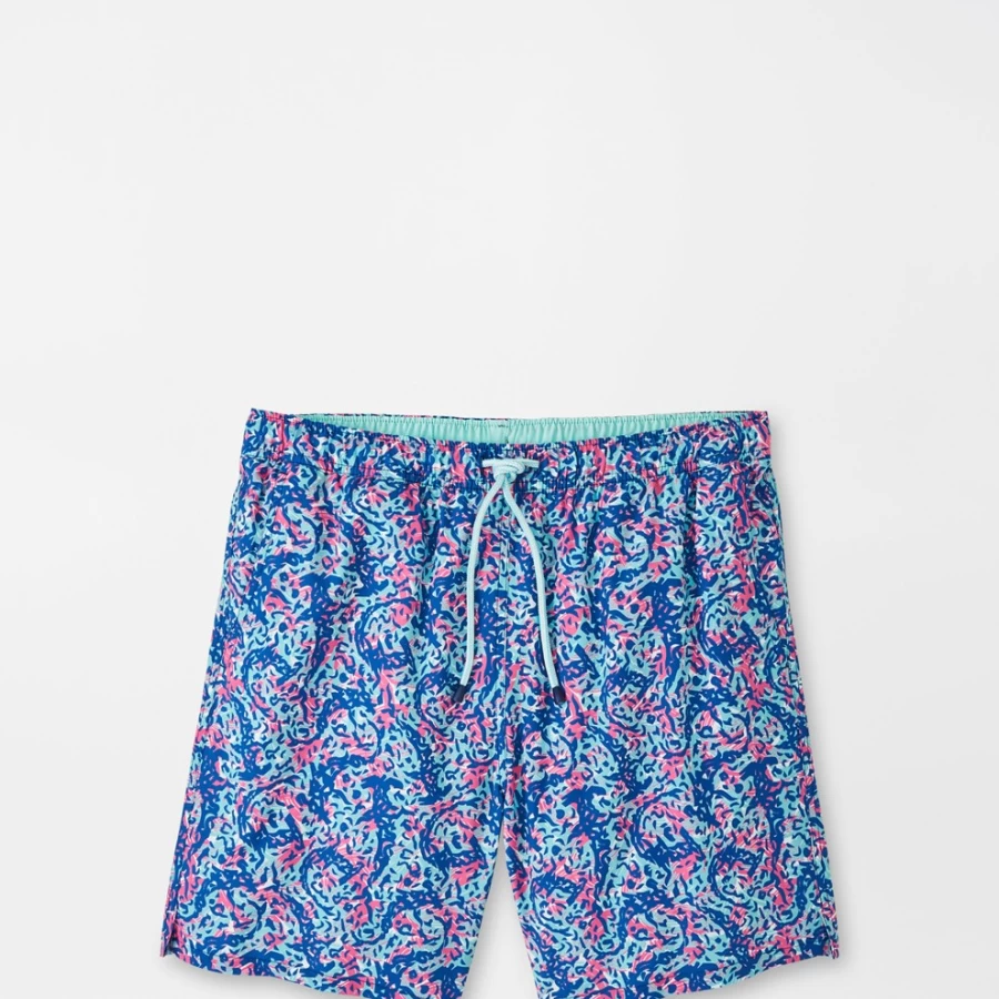 Peter Millar Men's Hammerhead Camo Swim Trunks for Swimming & Beach