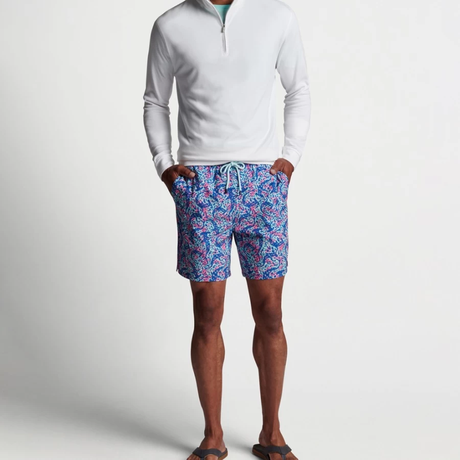 Peter Millar Men's Hammerhead Camo Swim Trunks for Swimming & Beach
