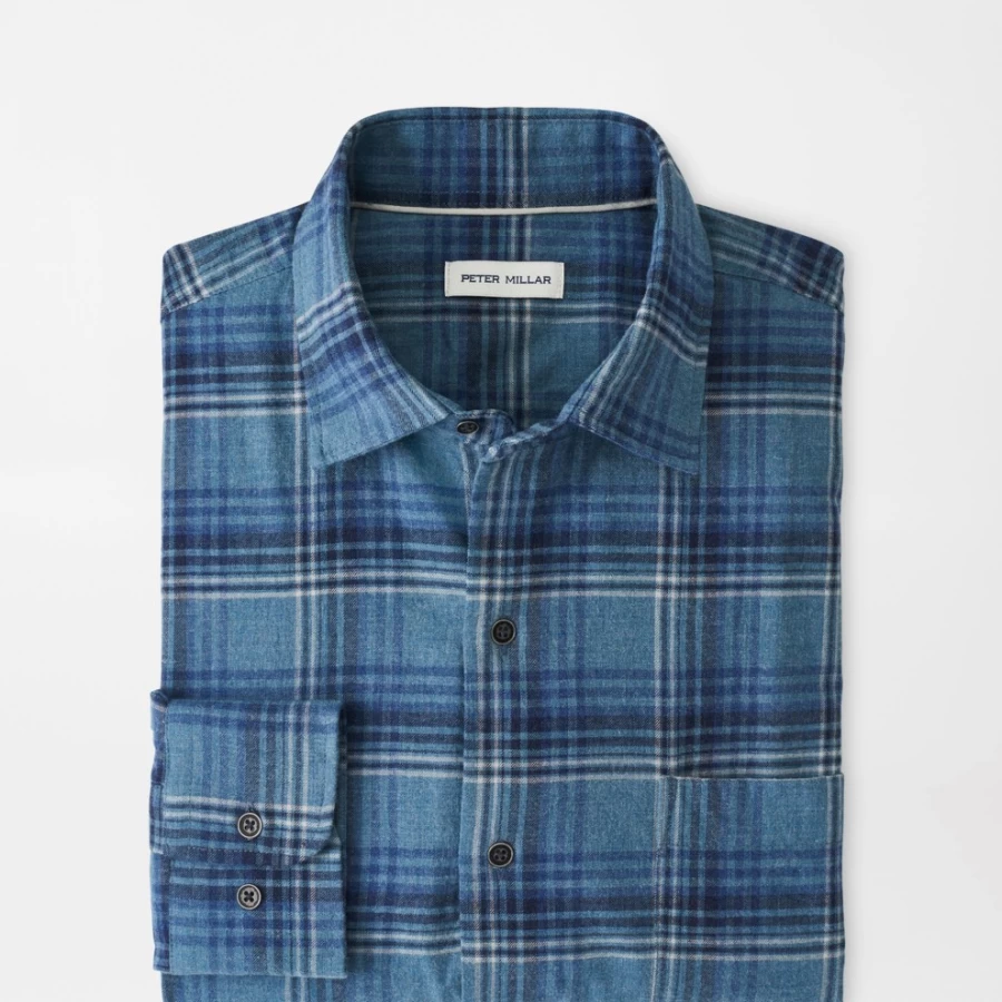 Peter Millar Men's Forest Knolls Cotton Sport Shirt - Breathable Casual Athletic Top