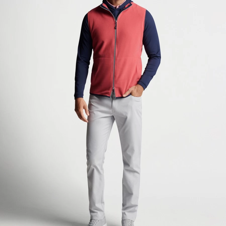 Peter Millar Men's Thermal Flow Micro Fleece Vest for Warmth & Comfort