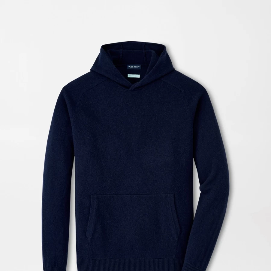 Peter Millar Men's Artisan Crafted Cashmere Popover Hoodie – Premium Soft Luxe Pullover