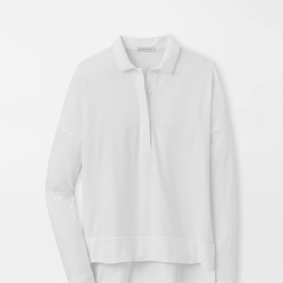 Peter Millar Women's Lava Wash Jersey Popover Shirt with Collar
