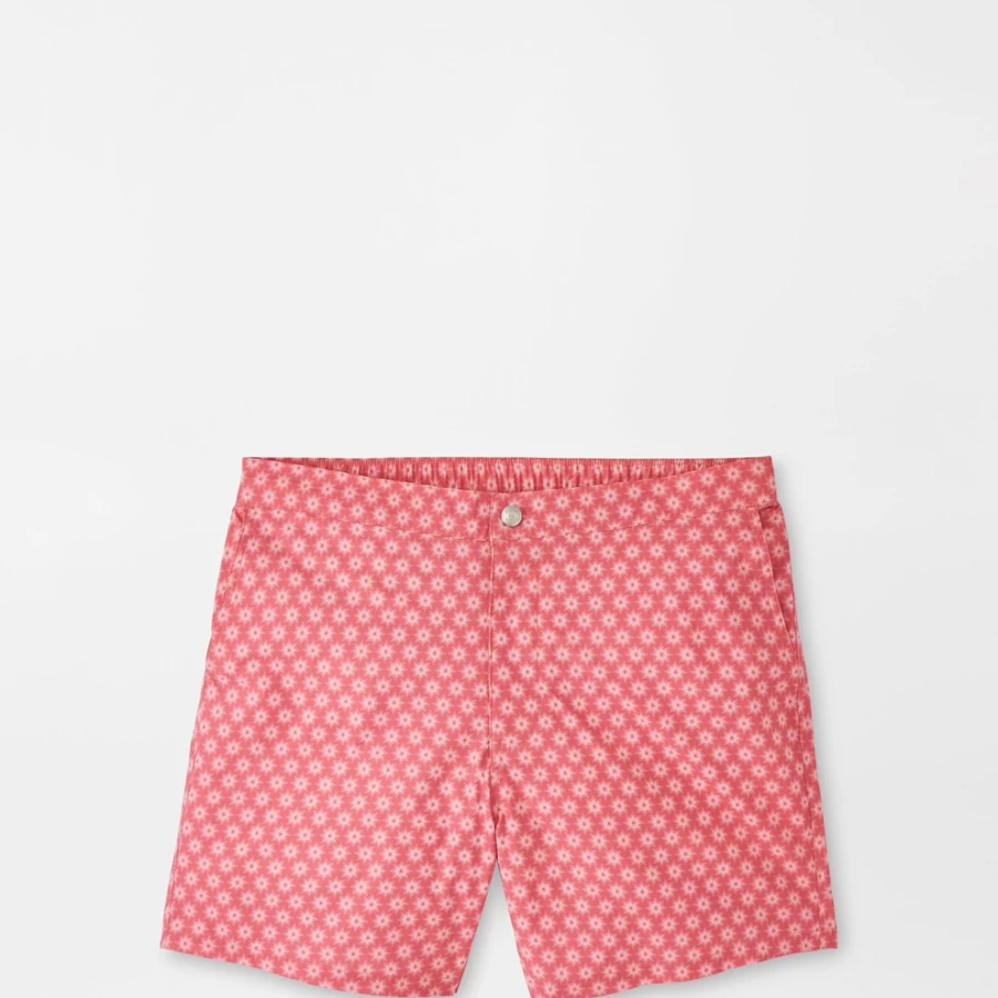 Peter Millar Men's Fiji Sunburst Swim Trunks for Swimming & Beach