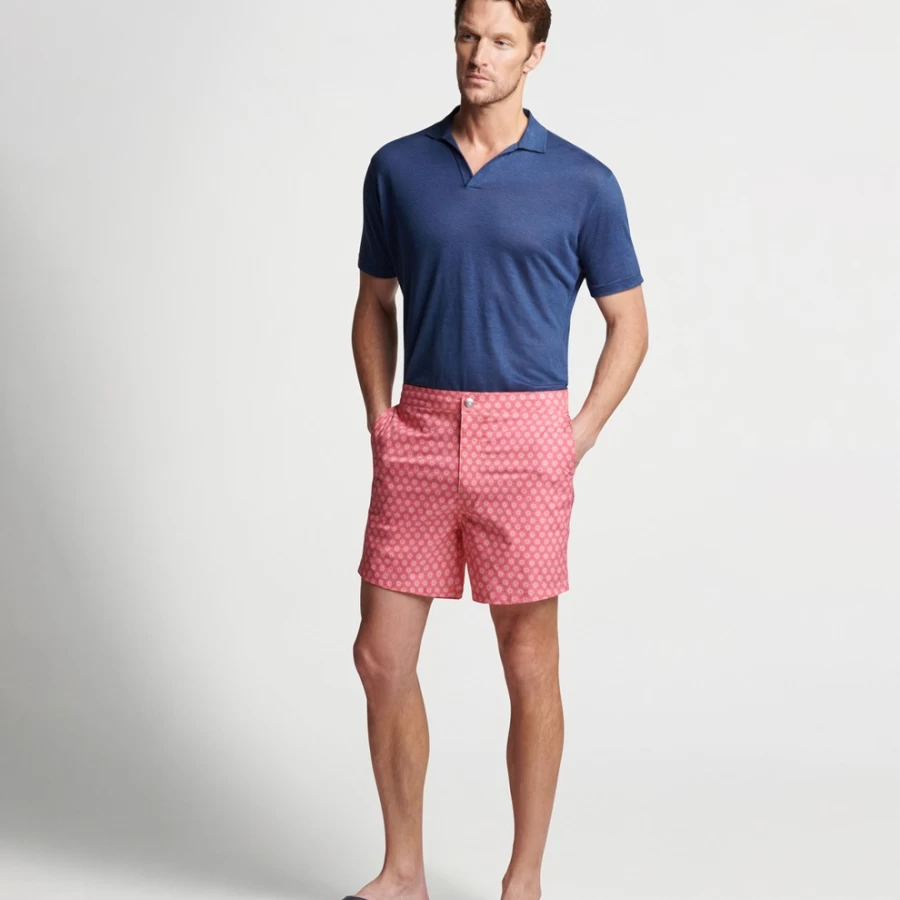 Peter Millar Men's Fiji Sunburst Swim Trunks for Swimming & Beach