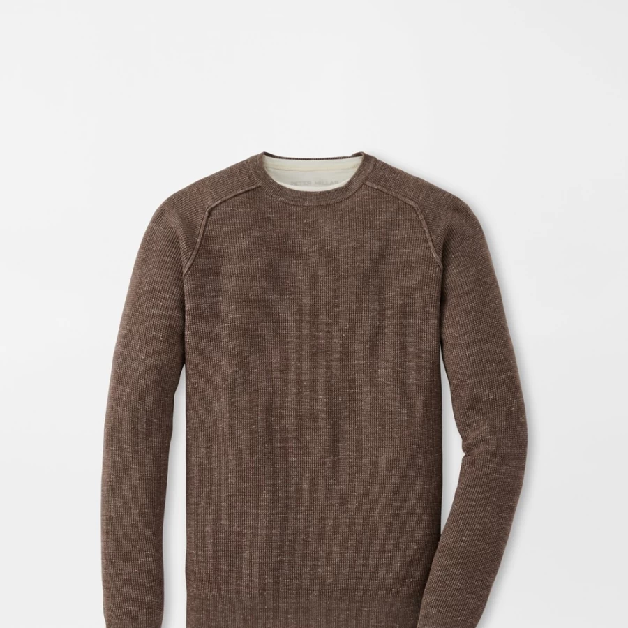 Peter Millar Men's Port Saddle Shoulder Crew Neck Sweater