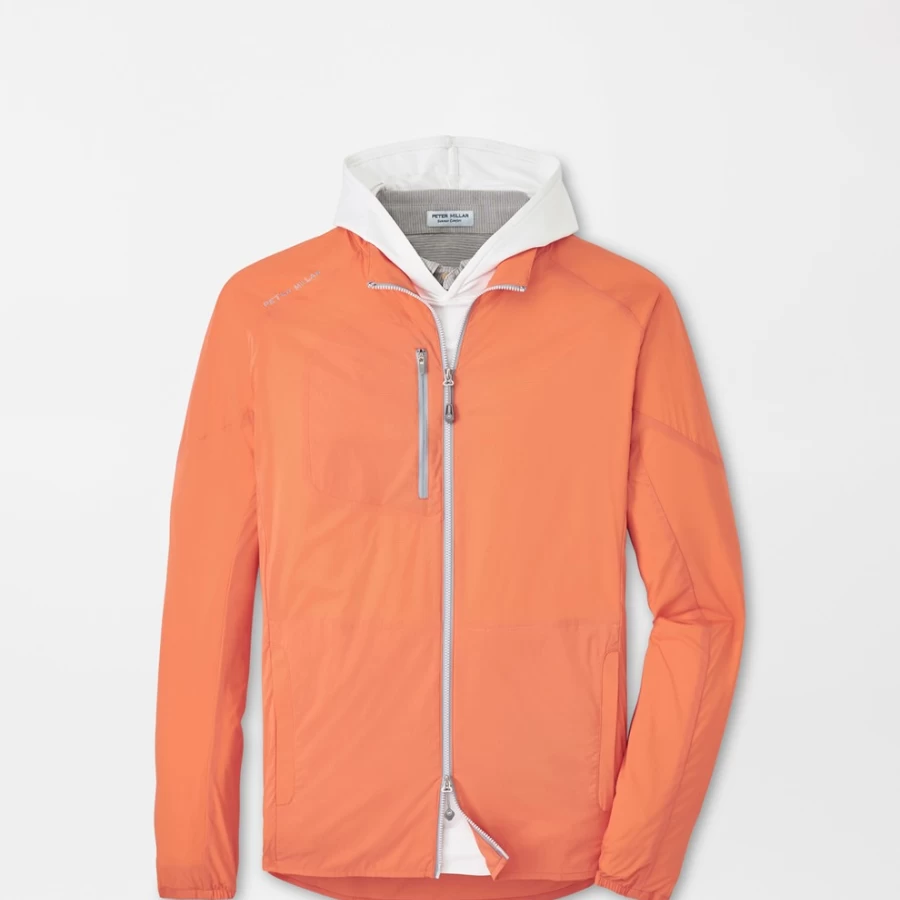 Peter Millar Men's Hyperlight Gust Windbreaker - Lightweight Water-Resistant Jacket for Outdoor Activities