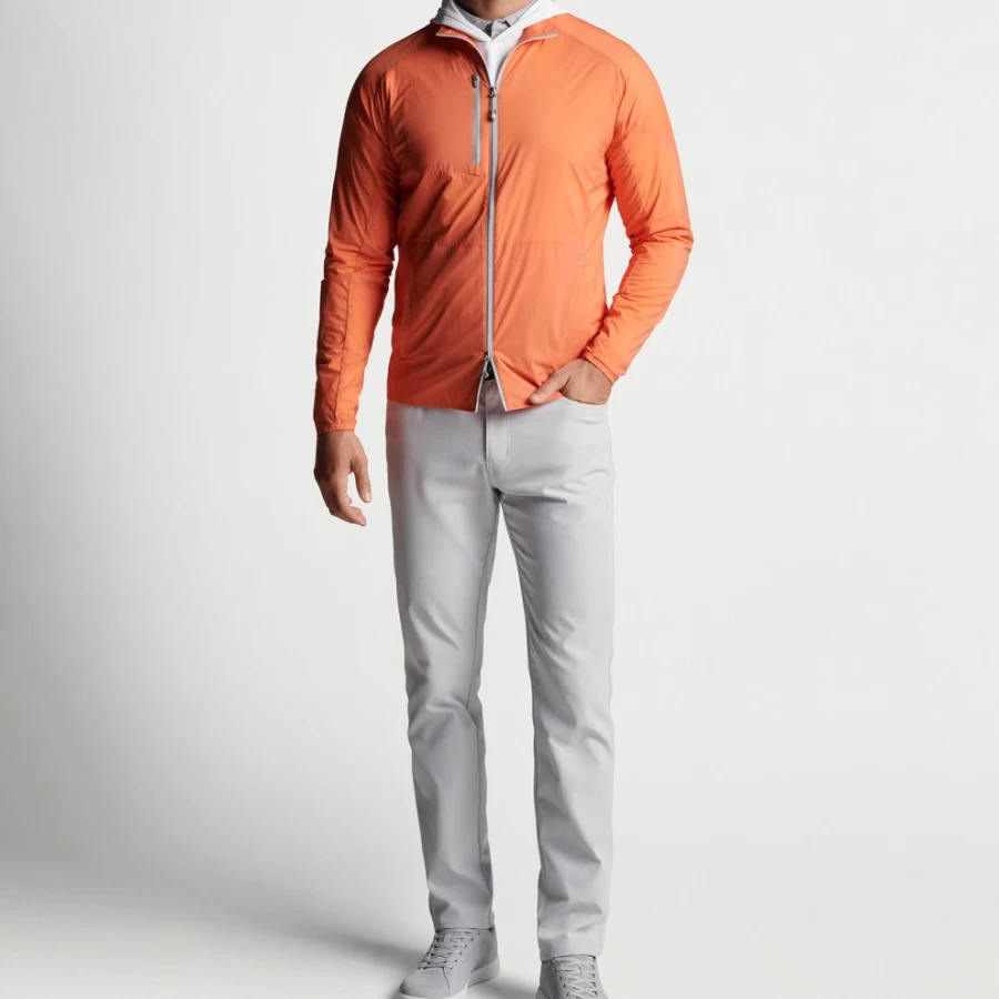 Peter Millar Men's Hyperlight Gust Windbreaker - Lightweight Water-Resistant Jacket for Outdoor Activities