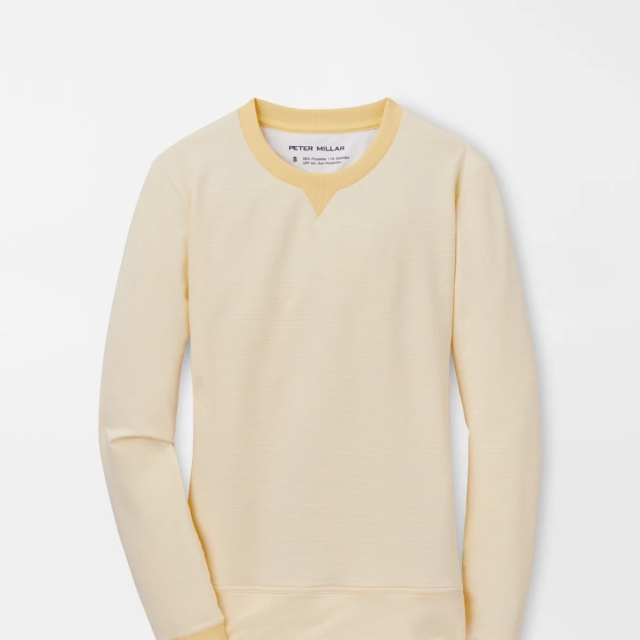 Peter Millar Women's Birdie Sugar Stripe Sport Sweatshirt - Athletic Striped Pullover for Golf & Casual Wear