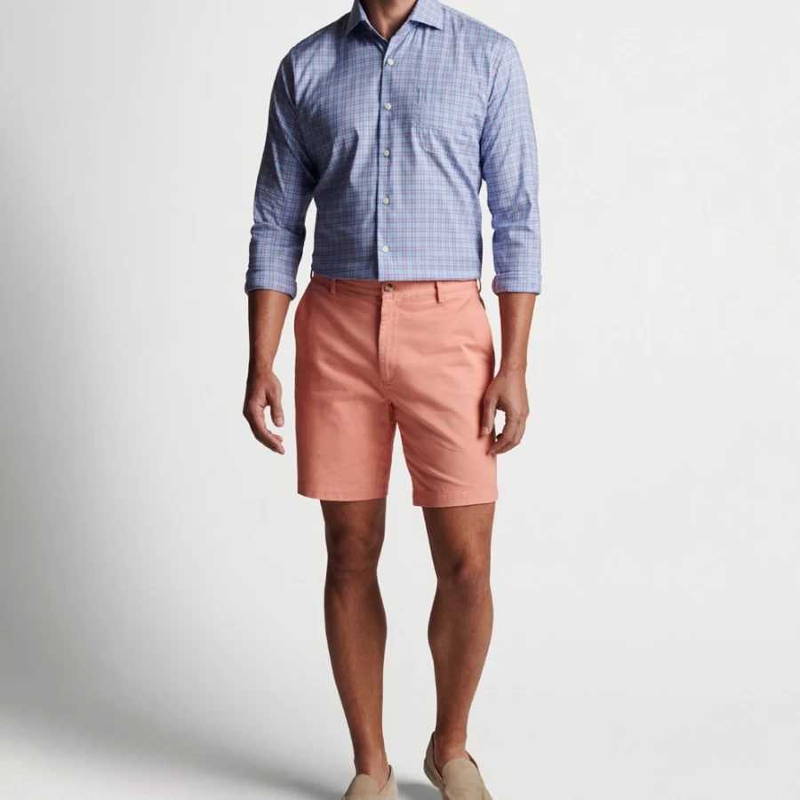 Peter Millar Men's Upland Cotton Stretch Sport Shirt - Comfortable & Breathable Golf Polo