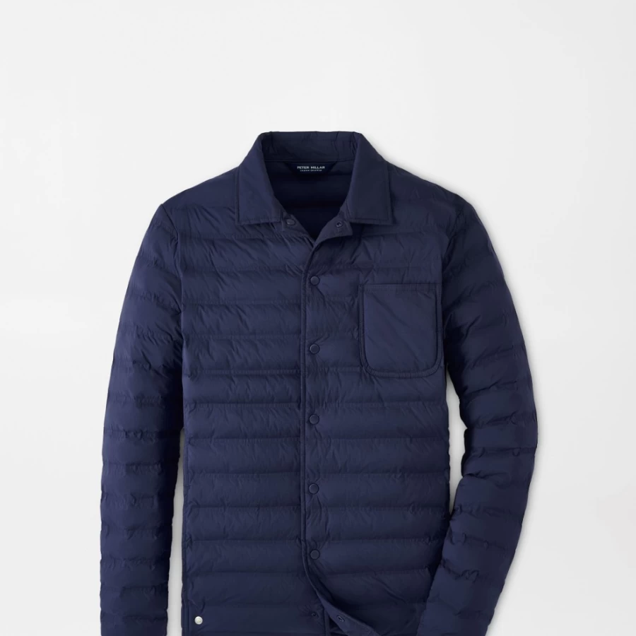 Peter Millar Men's Apex Snap Jacket – Lightweight Water-Resistant Outdoor Coat