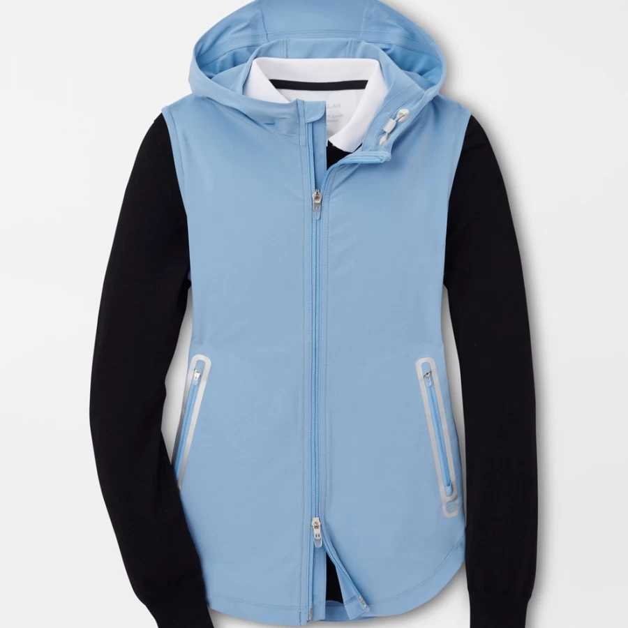 Peter Millar Women's Flex Adapt Full-Zip Hooded Vest