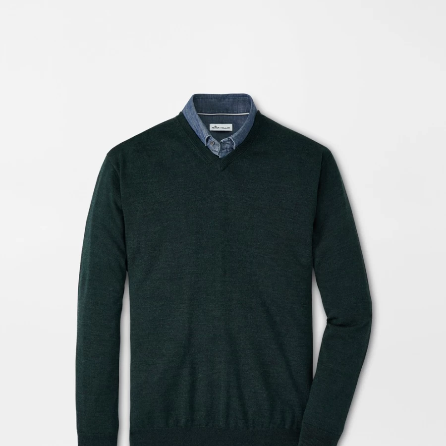 Peter Millar Men's Autumn Crest V-Neck Sweater - Premium Fall Knitwear for Men