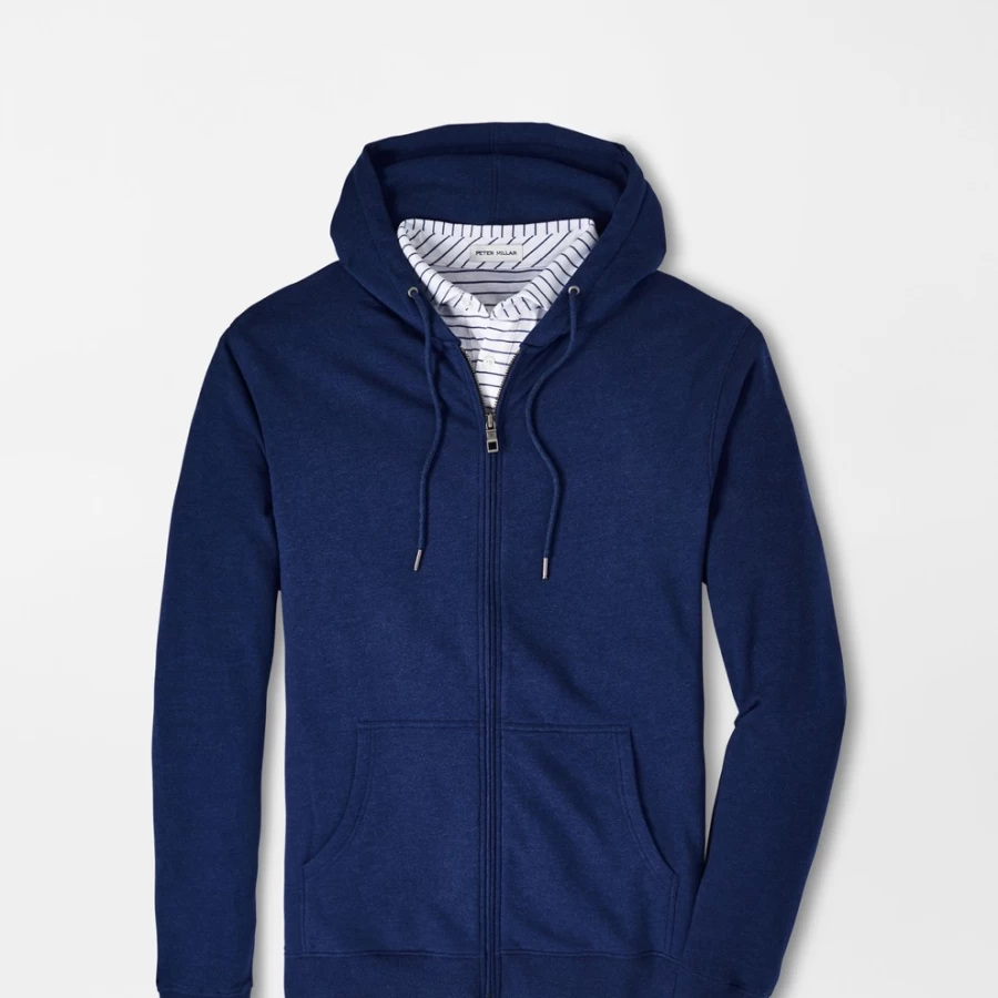 Peter Millar Men's Lava Wash Full-Zip Hoodie - Lightweight Casual Pullover Jacket