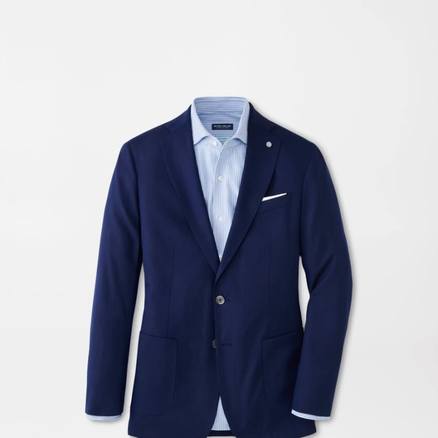 Peter Millar Men's Excursionist Flex Travel Blazer – Lightweight Stretch Comfort
