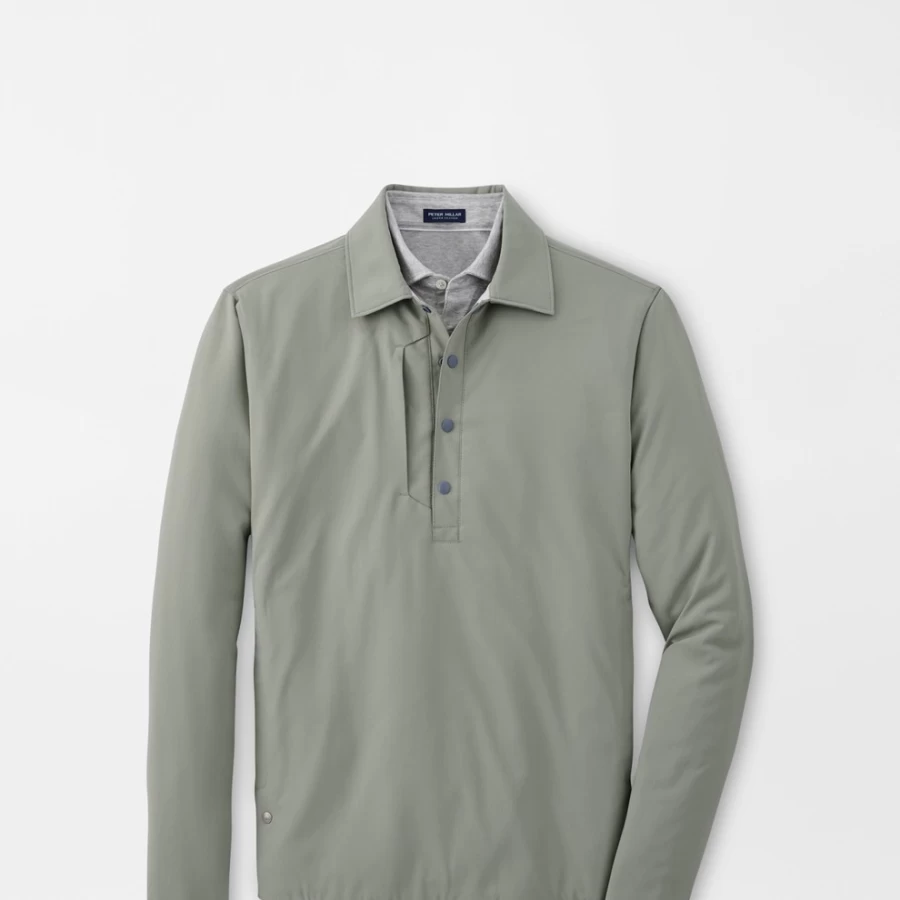 Peter Millar Men's Approach Insulated Snap Shirt - Lightweight Warm Winter Shirt with Snap Closure