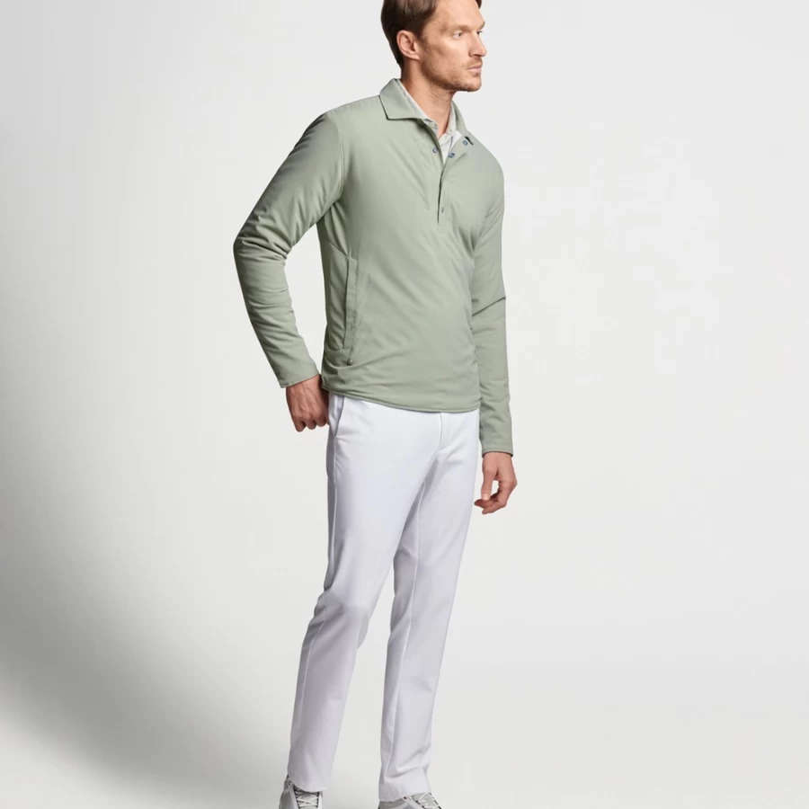 Peter Millar Men's Approach Insulated Snap Shirt - Lightweight Warm Winter Shirt with Snap Closure