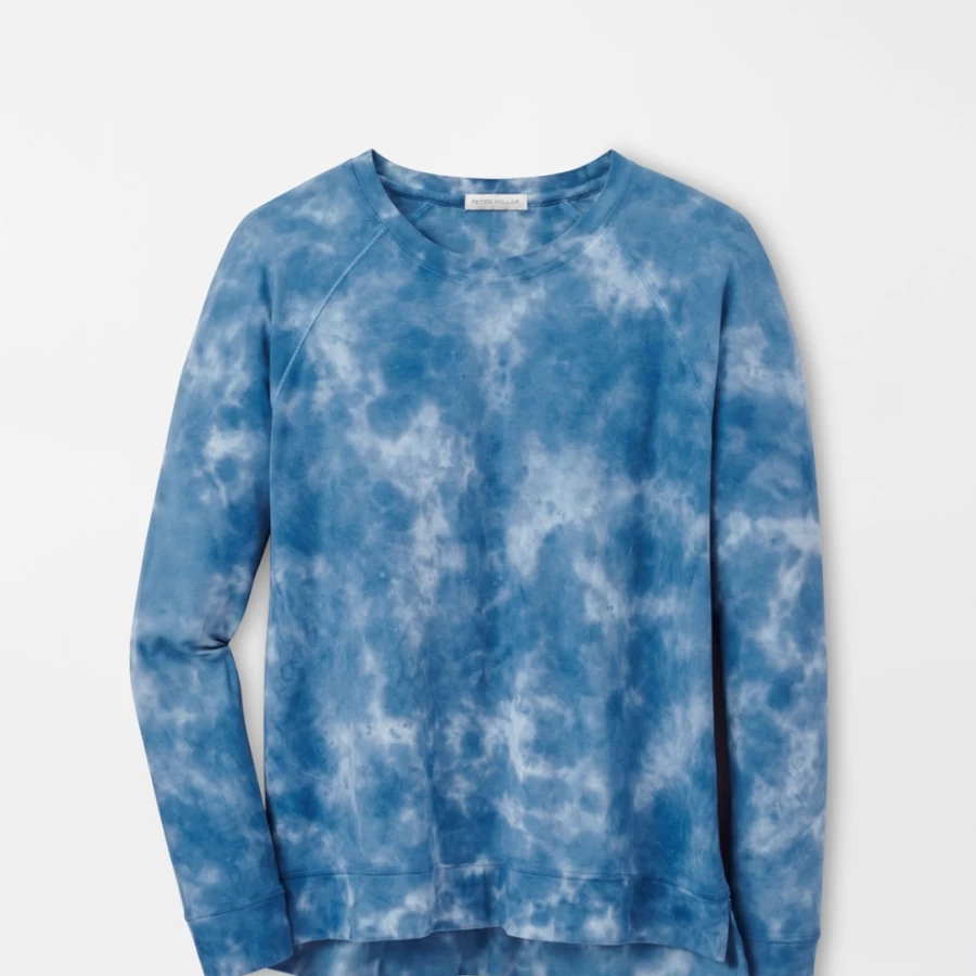 Peter Millar Women's Lava Wash Tie-Dye Jersey Crewneck Sweatshirt