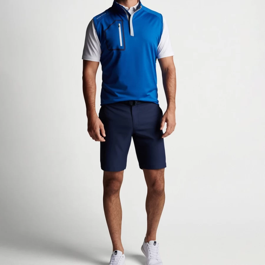 Peter Millar Men's Forge Performance Quarter-Zip Vest