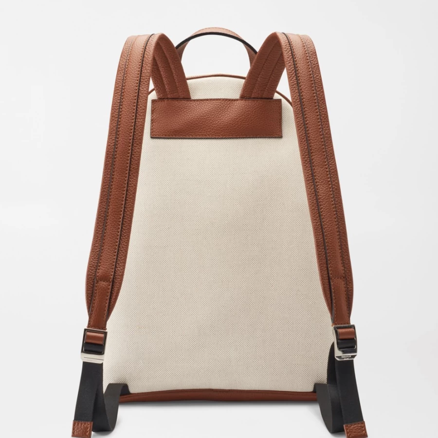 Peter Millar Men's Premium Serapian Leather Backpack for Stylish Everyday Carry