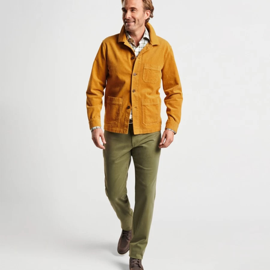 Peter Millar Men's Corduroy Chore Coat - Classic Casual Jacket for Men