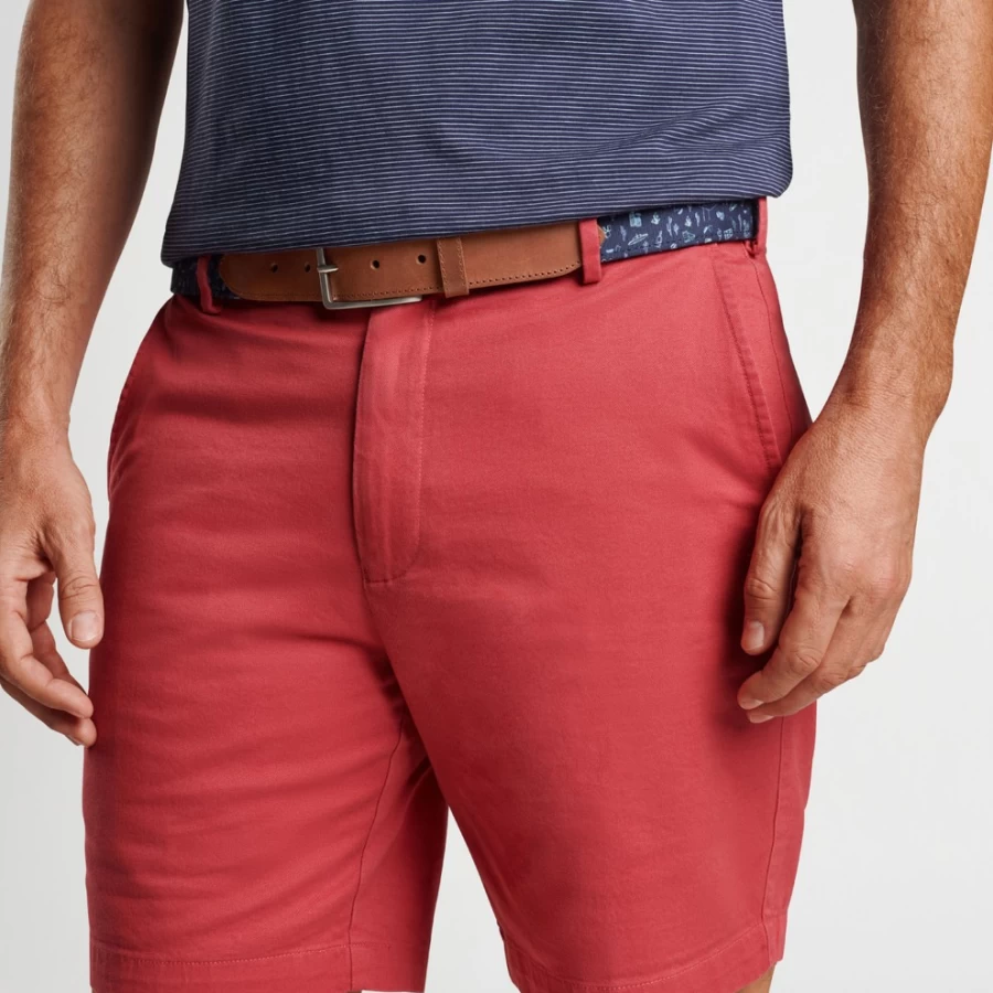 Peter Millar Men's Badlands Bluff Printed Leather Belt
