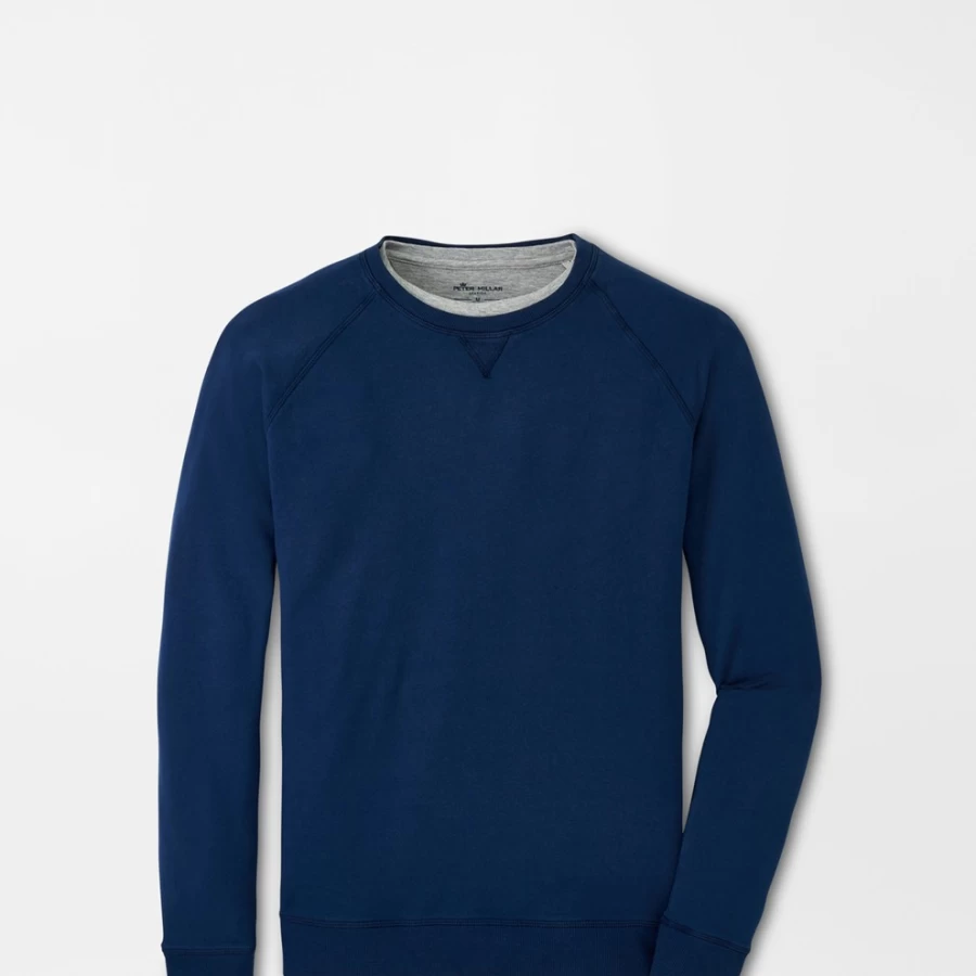 Peter Millar Men's Lava Wash Garment Dyed Cotton Crewneck Sweatshirt