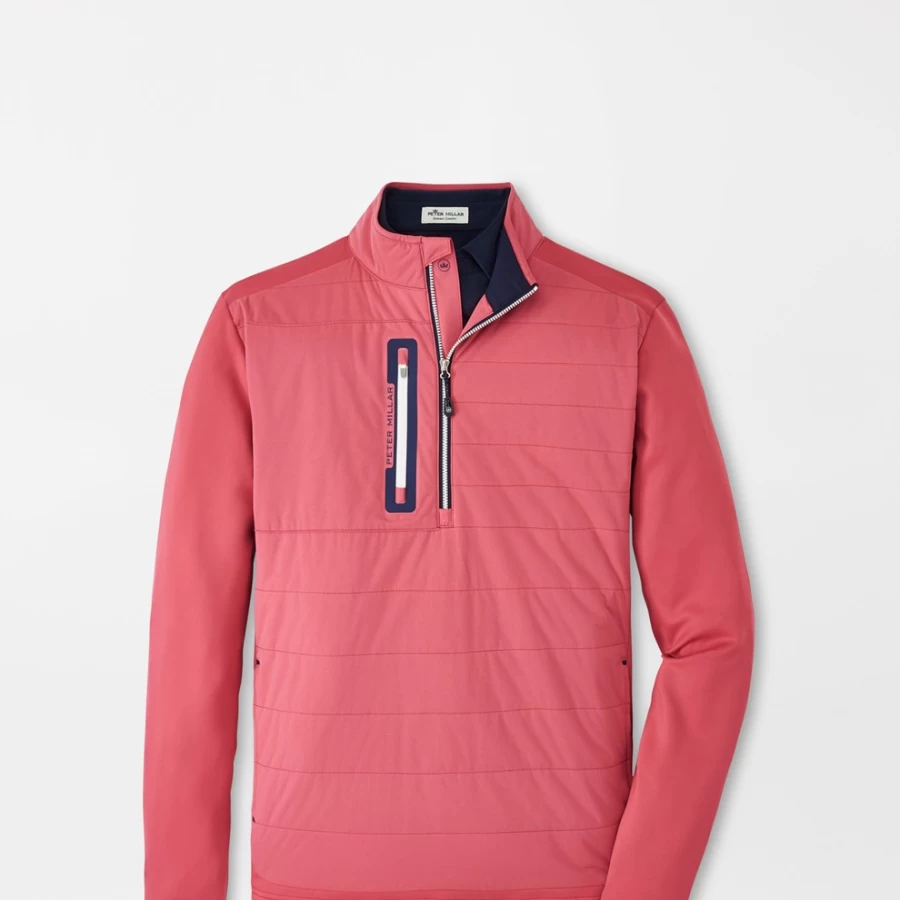 Peter Millar Men's Weld Elite Hybrid Half-Zip Performance Pullover
