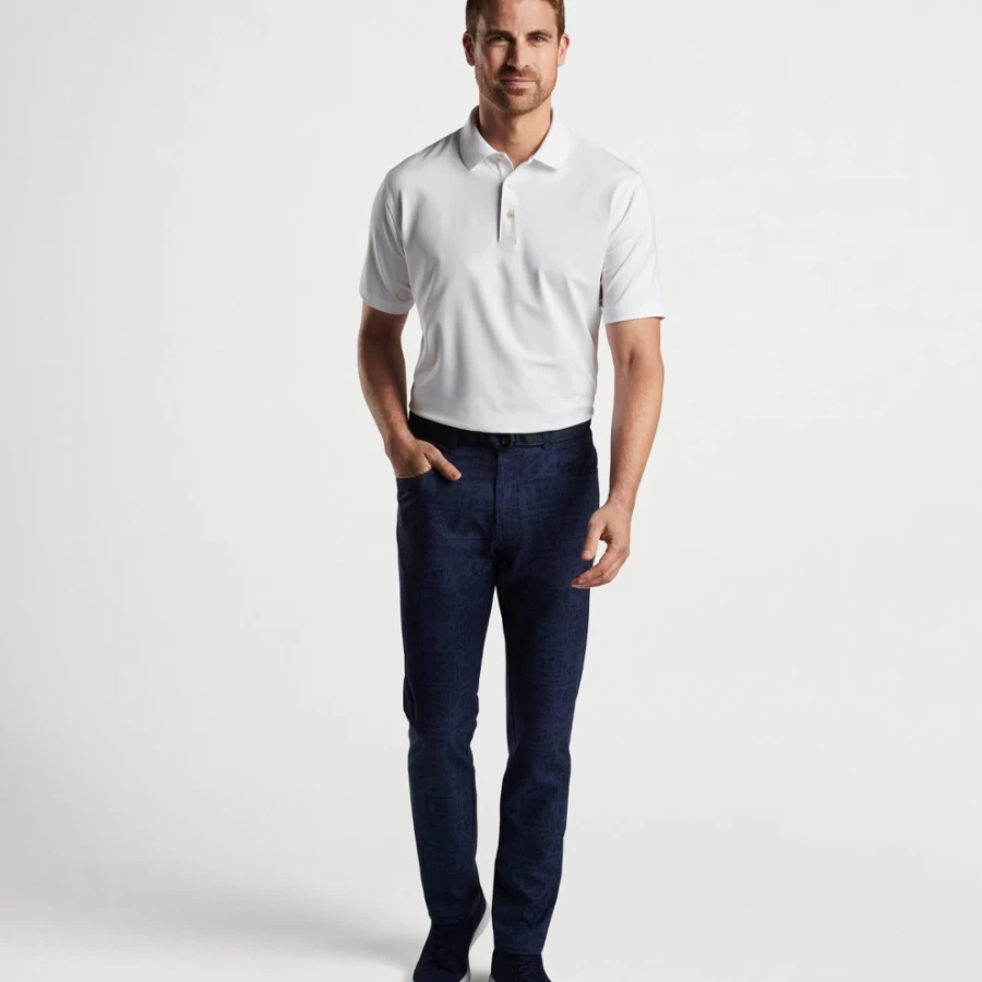 Peter Millar Men's Eb66 Delos Paisley Performance Five-Pocket Pants for Comfort & Style