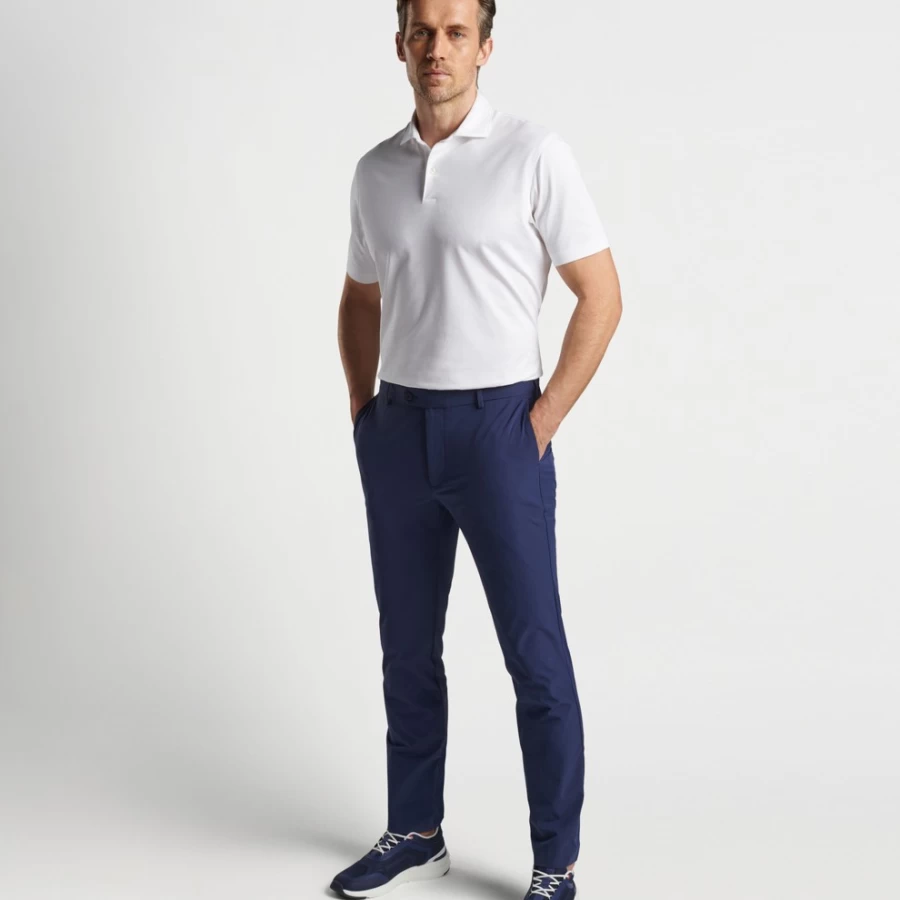 Peter Millar Men's Albatross Cotton-Blend Performance Polo Shirt