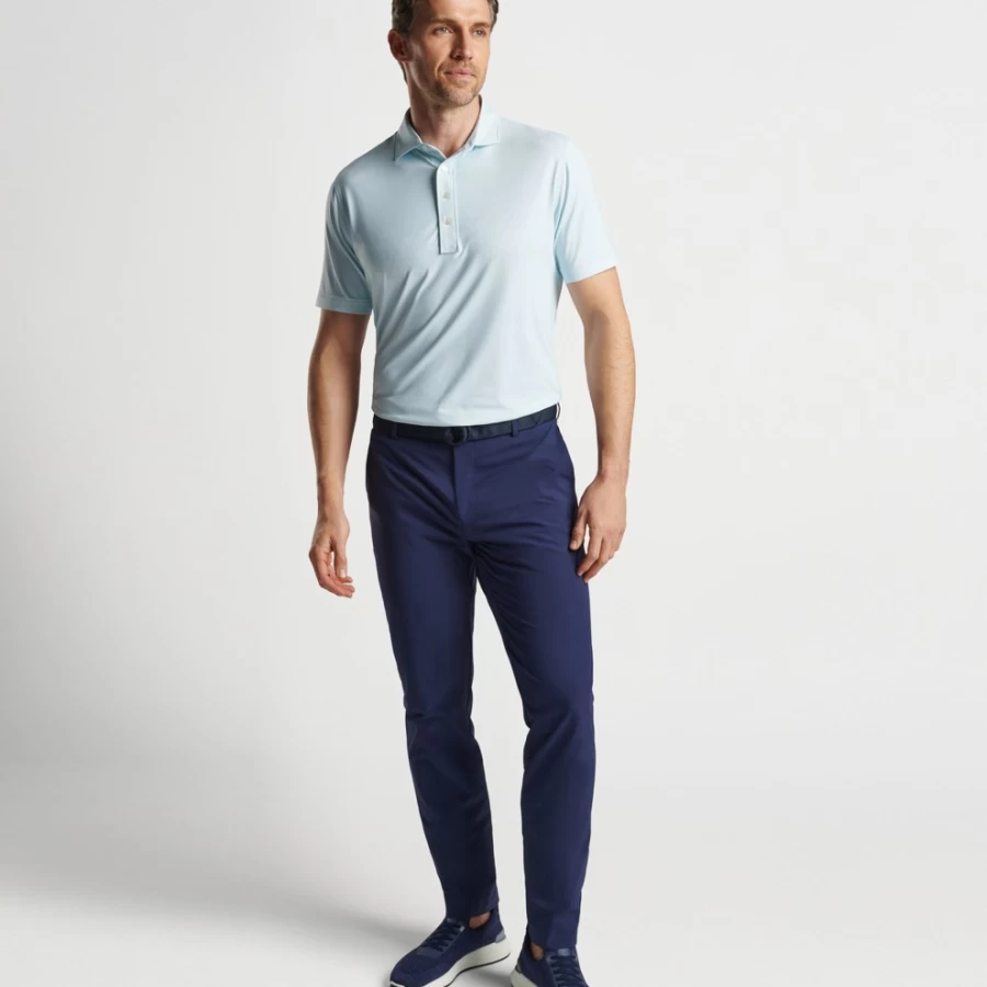 Peter Millar Men's Regent Geo Performance Jersey Polo Shirt for Golf & Casual Wear