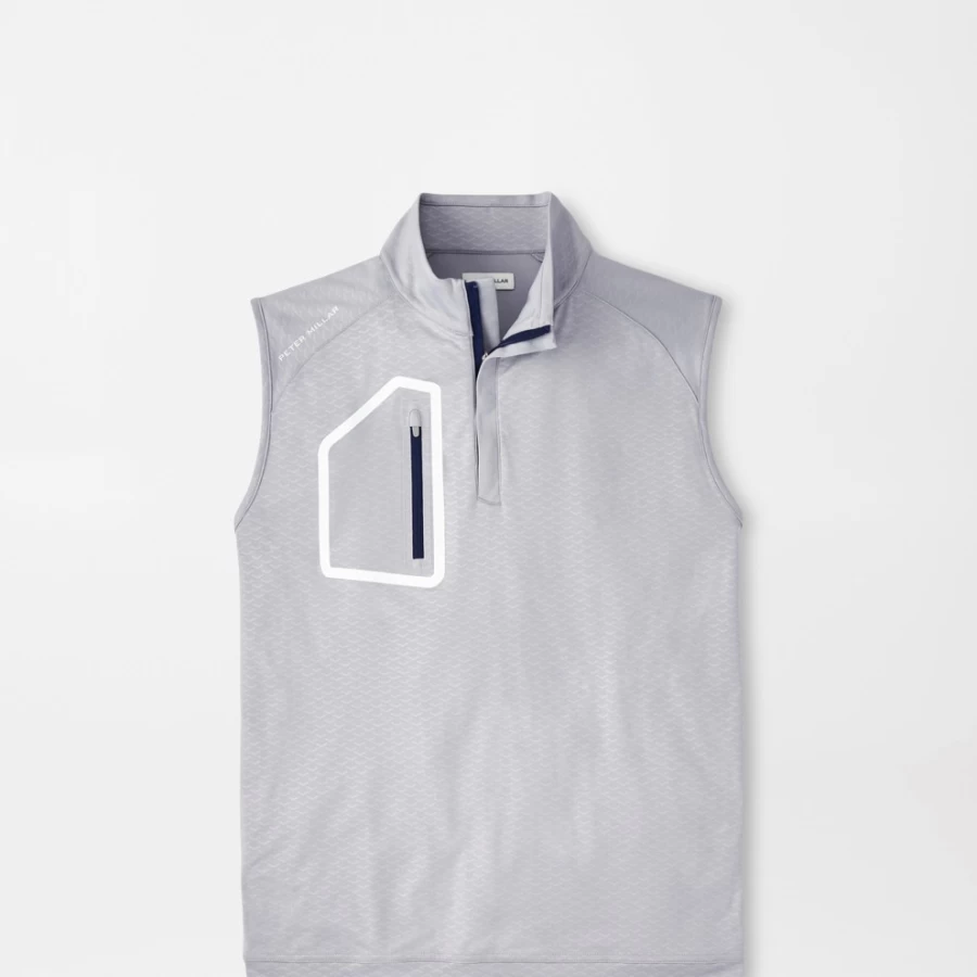 Peter Millar Men's Forge Arrow Performance Quarter-Zip Vest