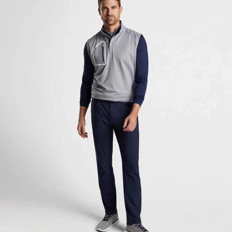 Peter Millar Men's Forge Arrow Performance Quarter-Zip Vest