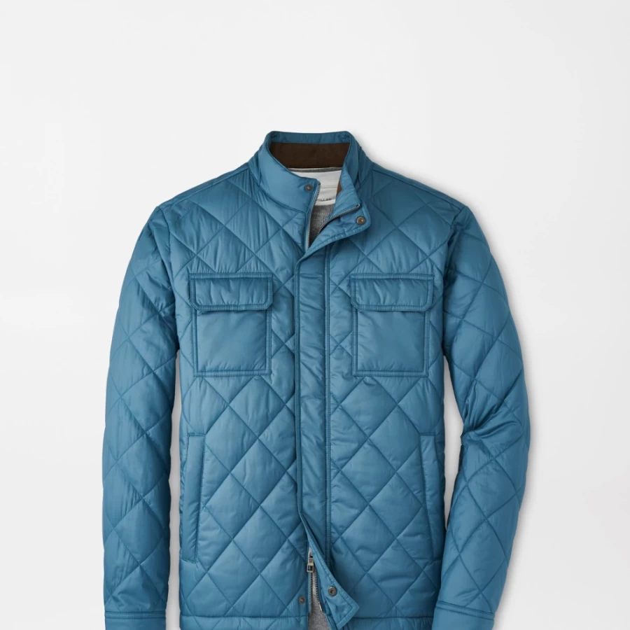 Peter Millar Men's Norfolk Quilted Bomber Jacket