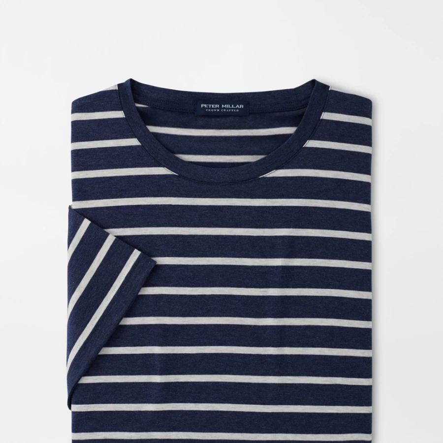 Peter Millar Men's Colt Short-Sleeve Striped Crew Neck T-Shirt