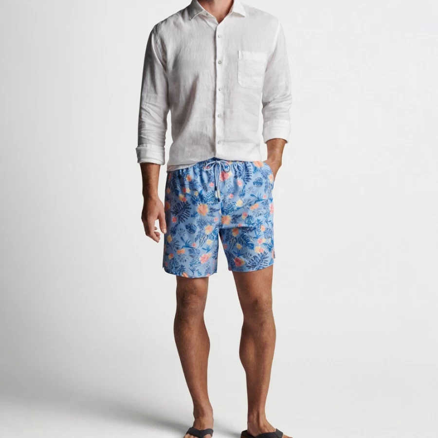 Peter Millar Men's Moanalua Swim Trunks for Comfort & Style