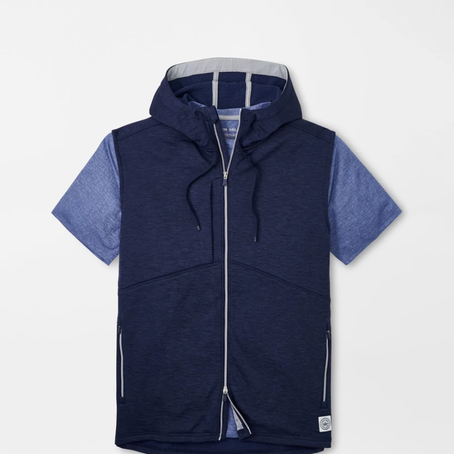 Peter Millar Men's Eclipse Performance Hoodie Vest for Active Lifestyle