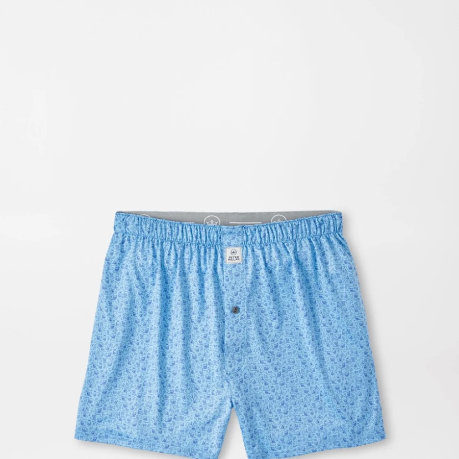 Peter Millar Men's Double Transfused Performance Boxer Shorts for Enhanced Comfort & Support